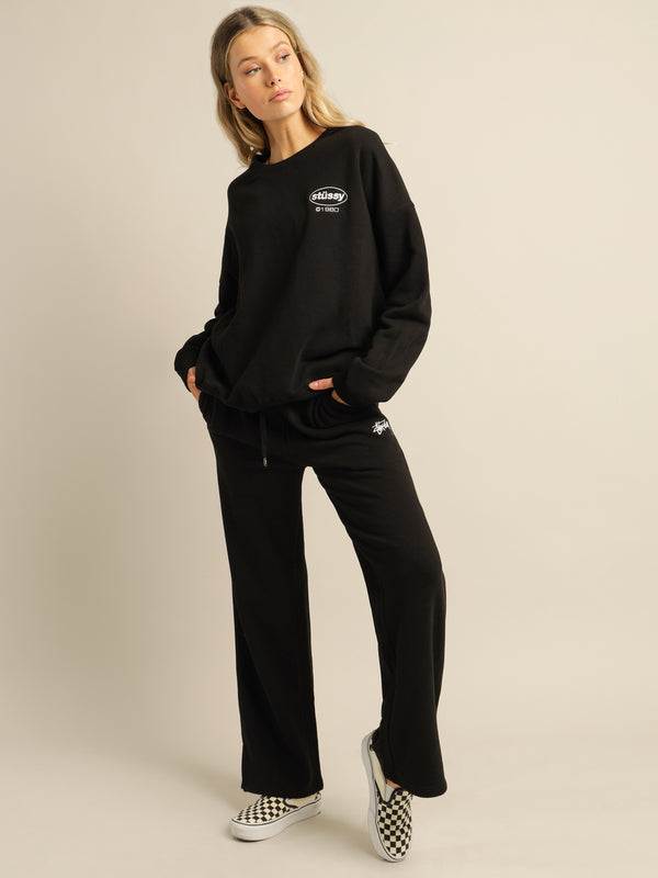 Primeblue Relaxed Wide Leg Pants in Black - Glue Store
