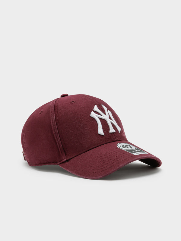 Burgundy new sales york yankees hat