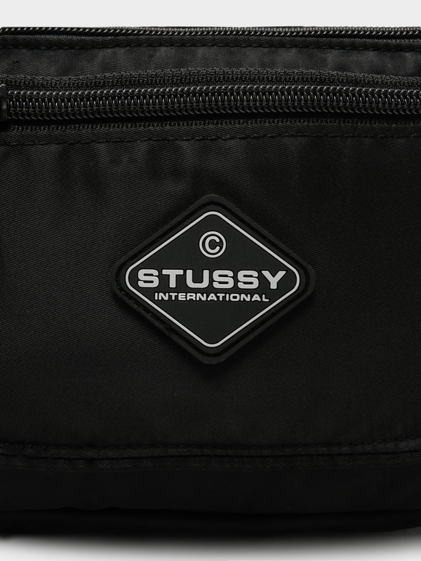 Stussy International Cross Body Bag in Black Black | Glue Store