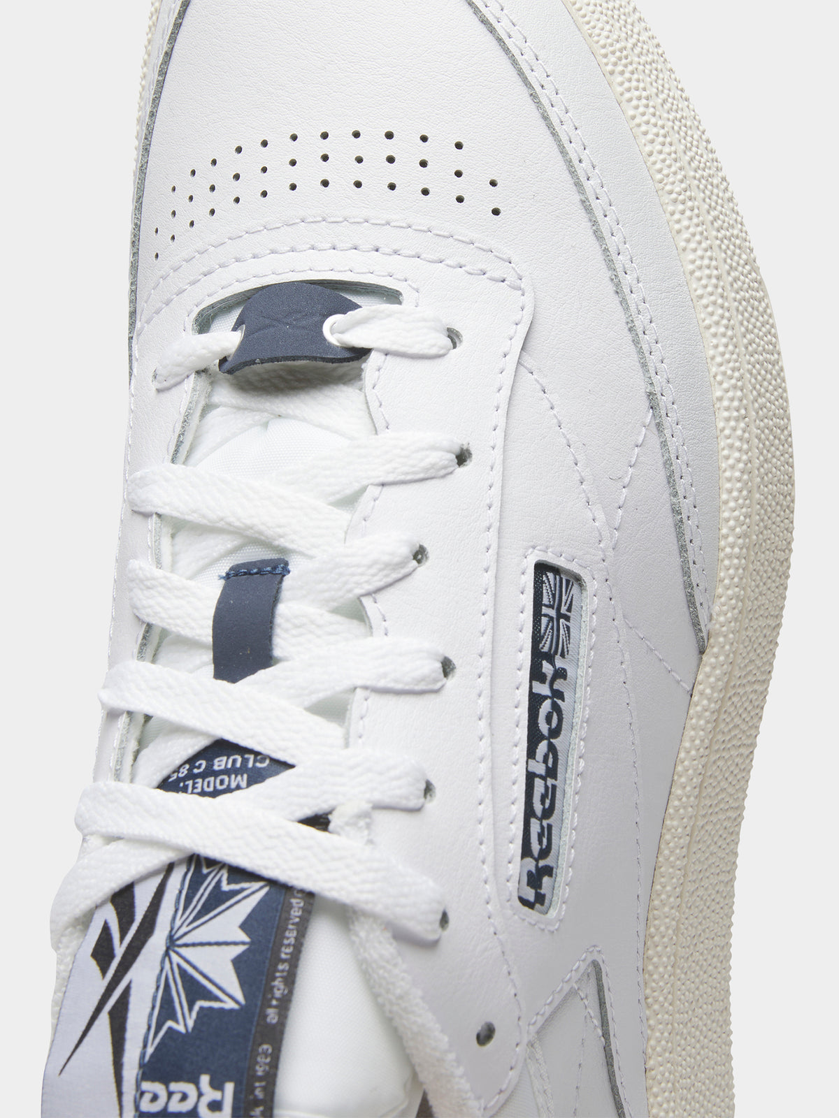 Reebok Mens Club C 85 Sneaker | Cloud White/Eacobl/Chalk