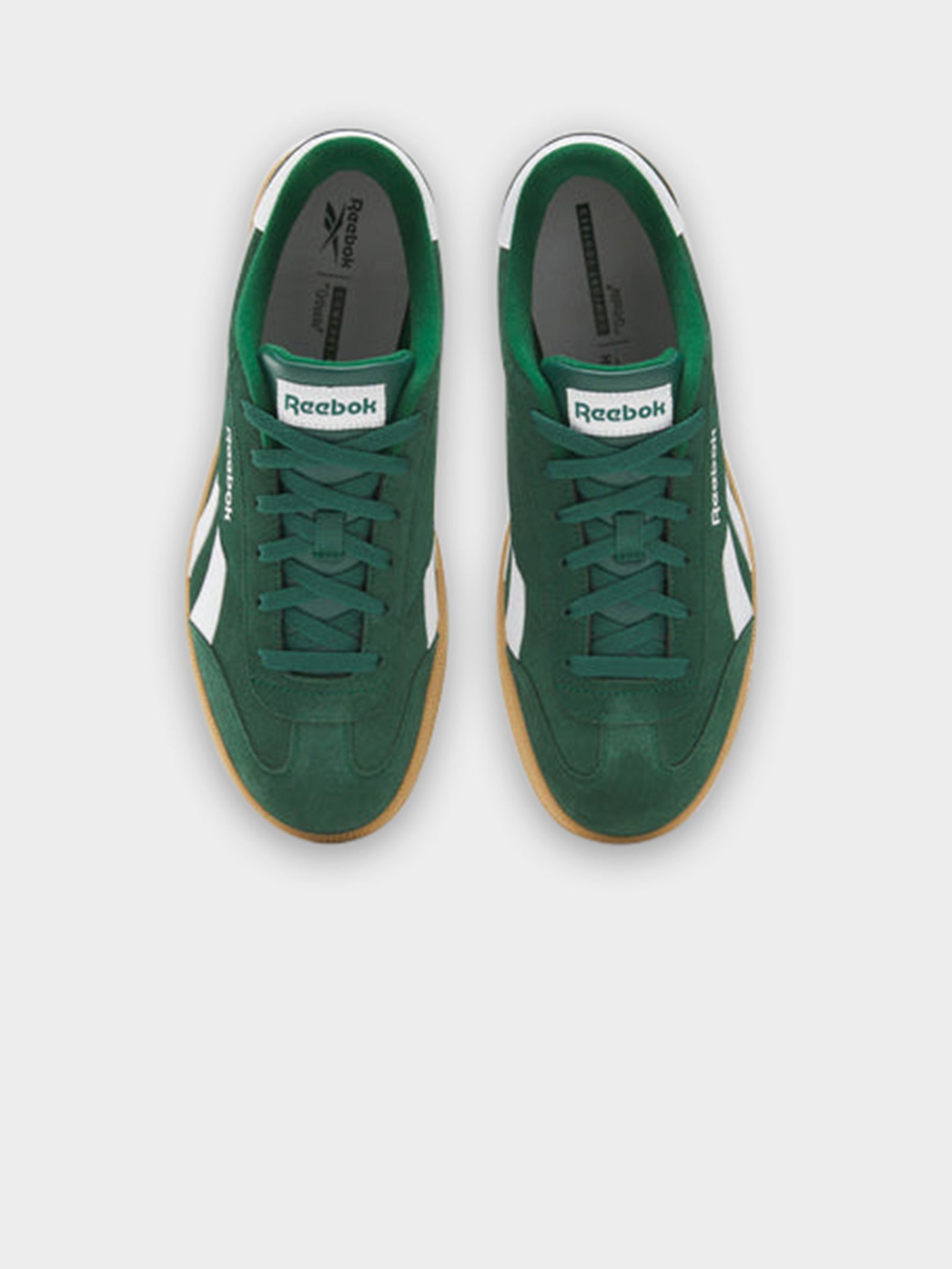 Reebok Smash Edge In Dark Green & White