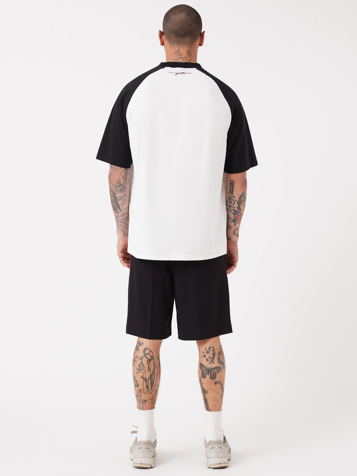 Zanerobe Lounge Raglan Tee | Vintage White/Black