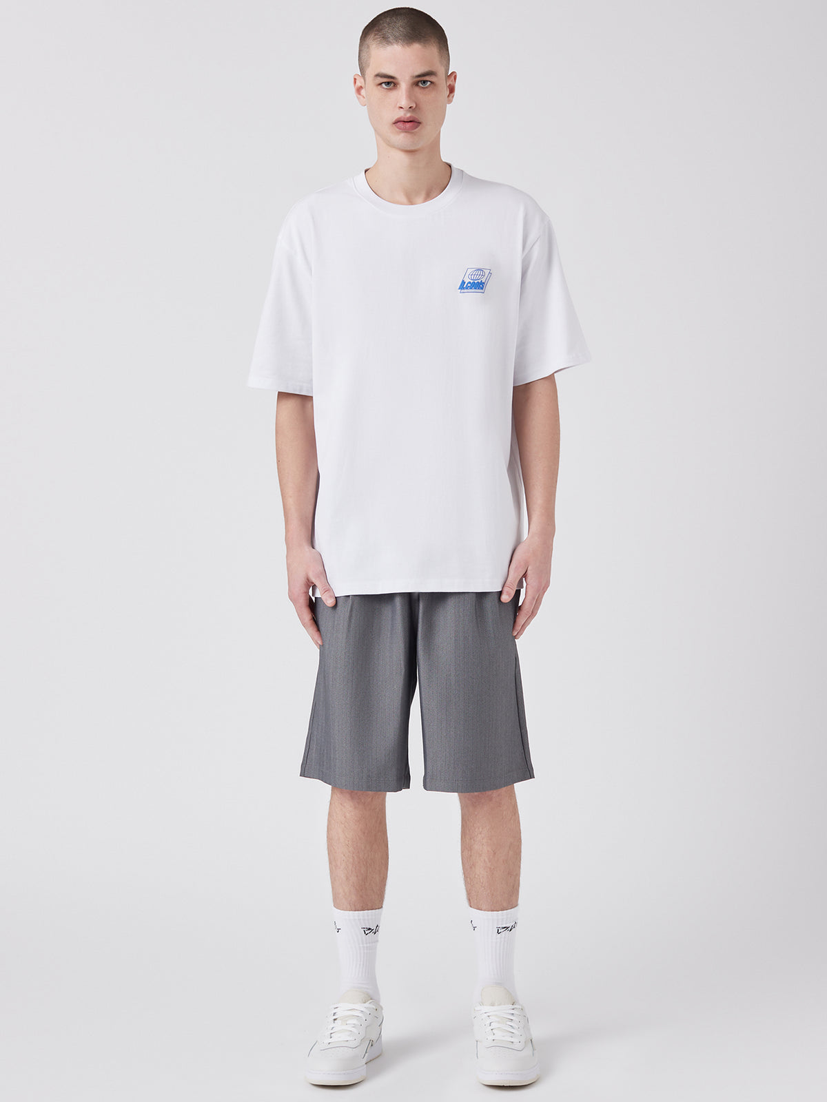 Barney Cools Blueprint Tee | White