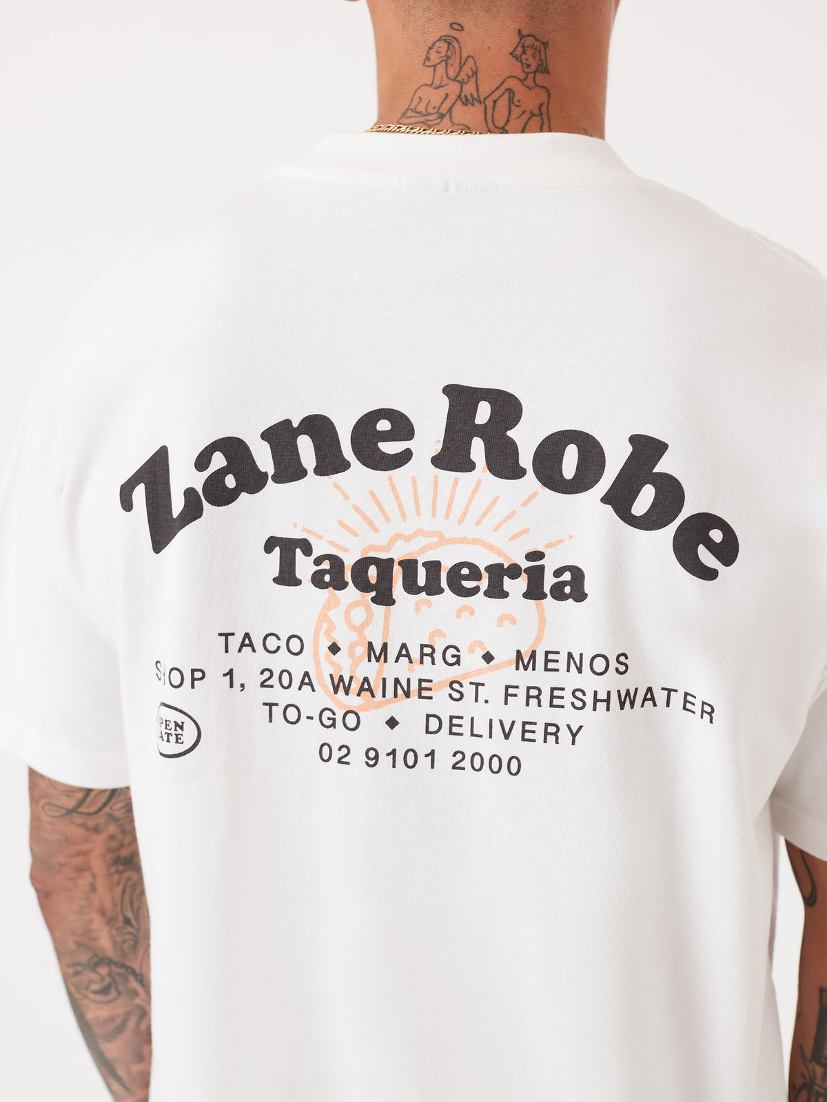 Zanerobe Taqueria Box Tee | Vintage White