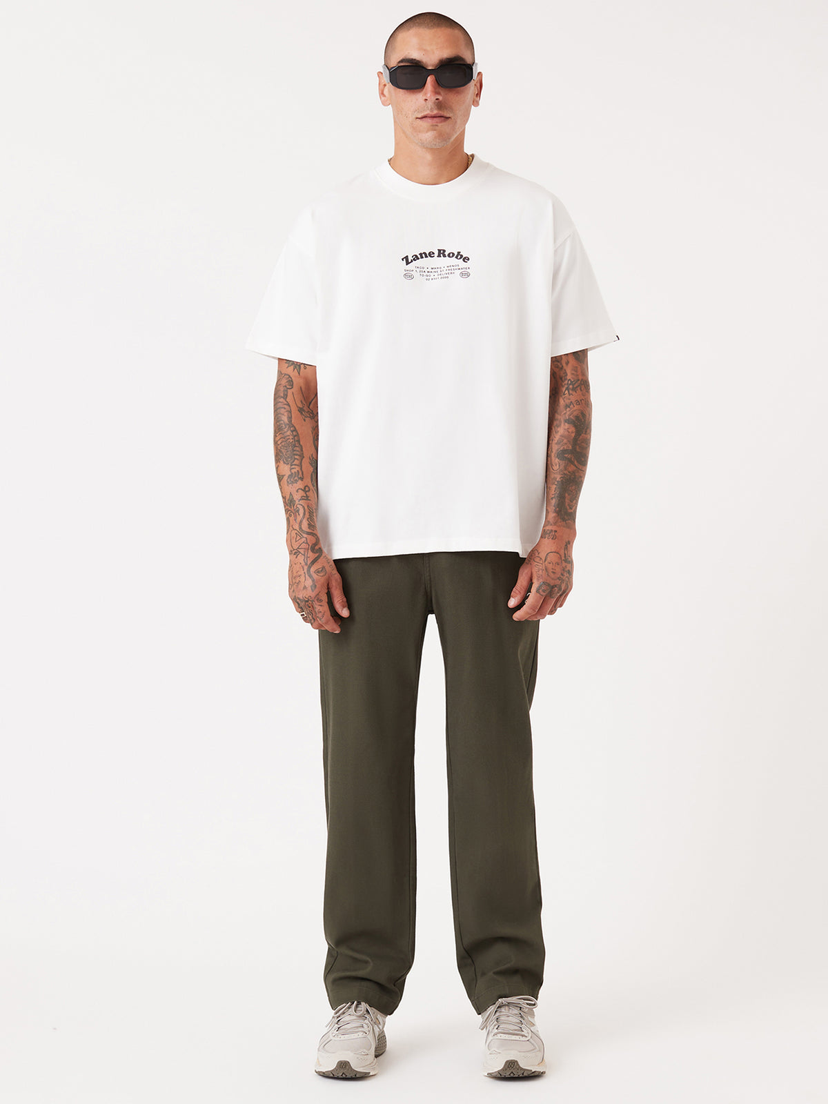 Zanerobe Taqueria Box Tee | Vintage White