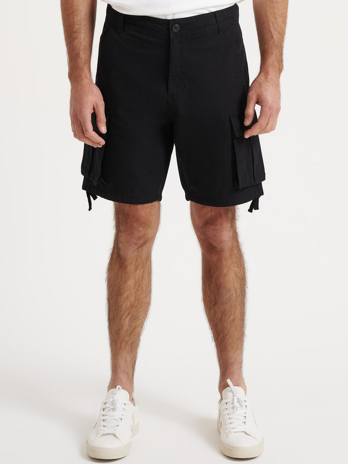 Article One Wyatt Cargo Shorts in Black | Black