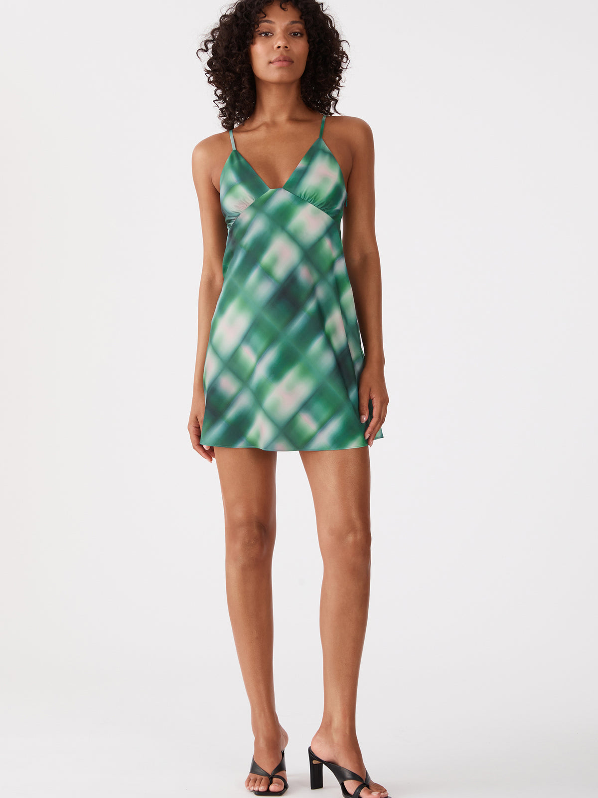 San Sloane Axel Mini Dress in Chaos | Green