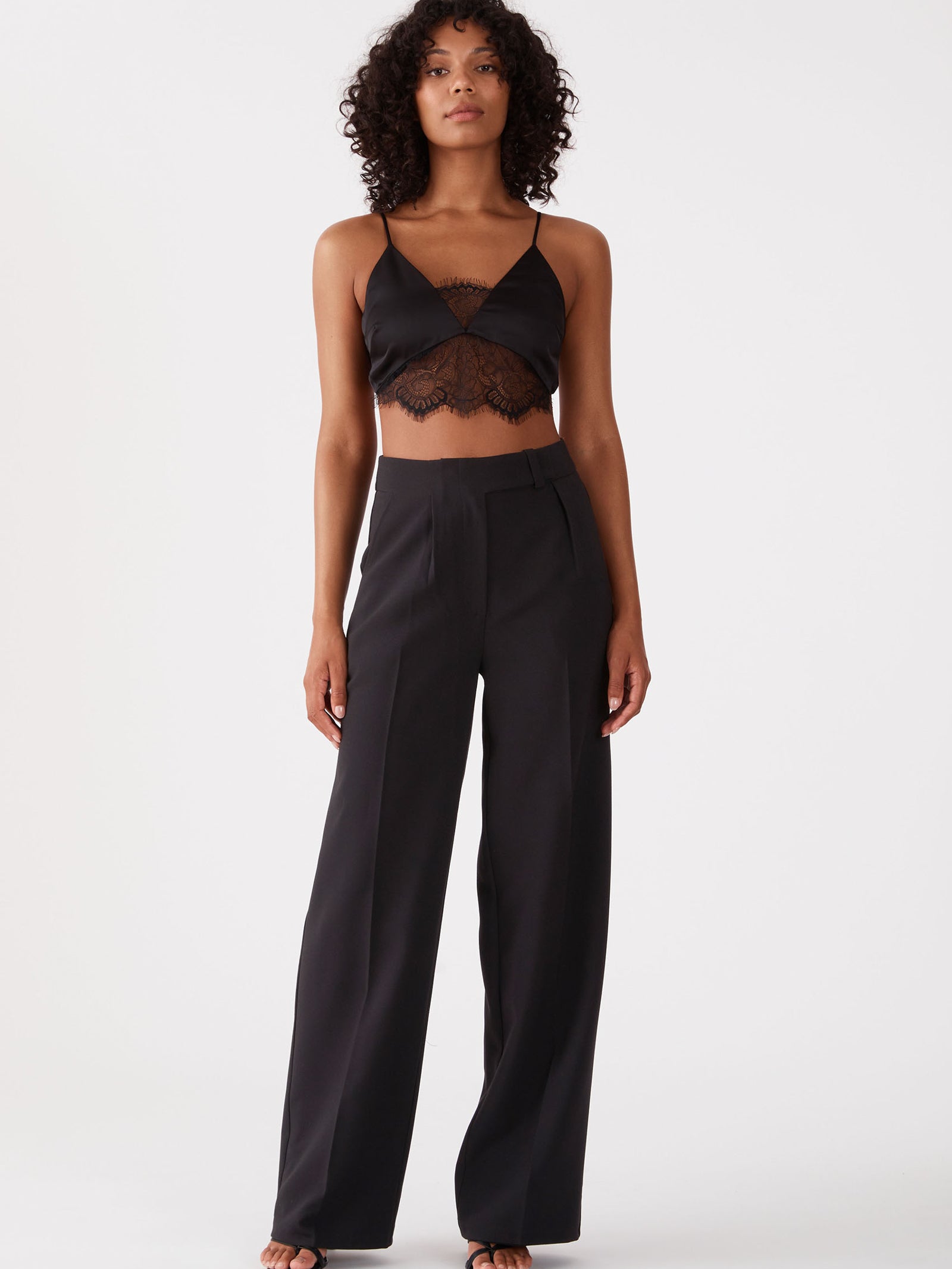 Chantal Wide Leg Pants in Black