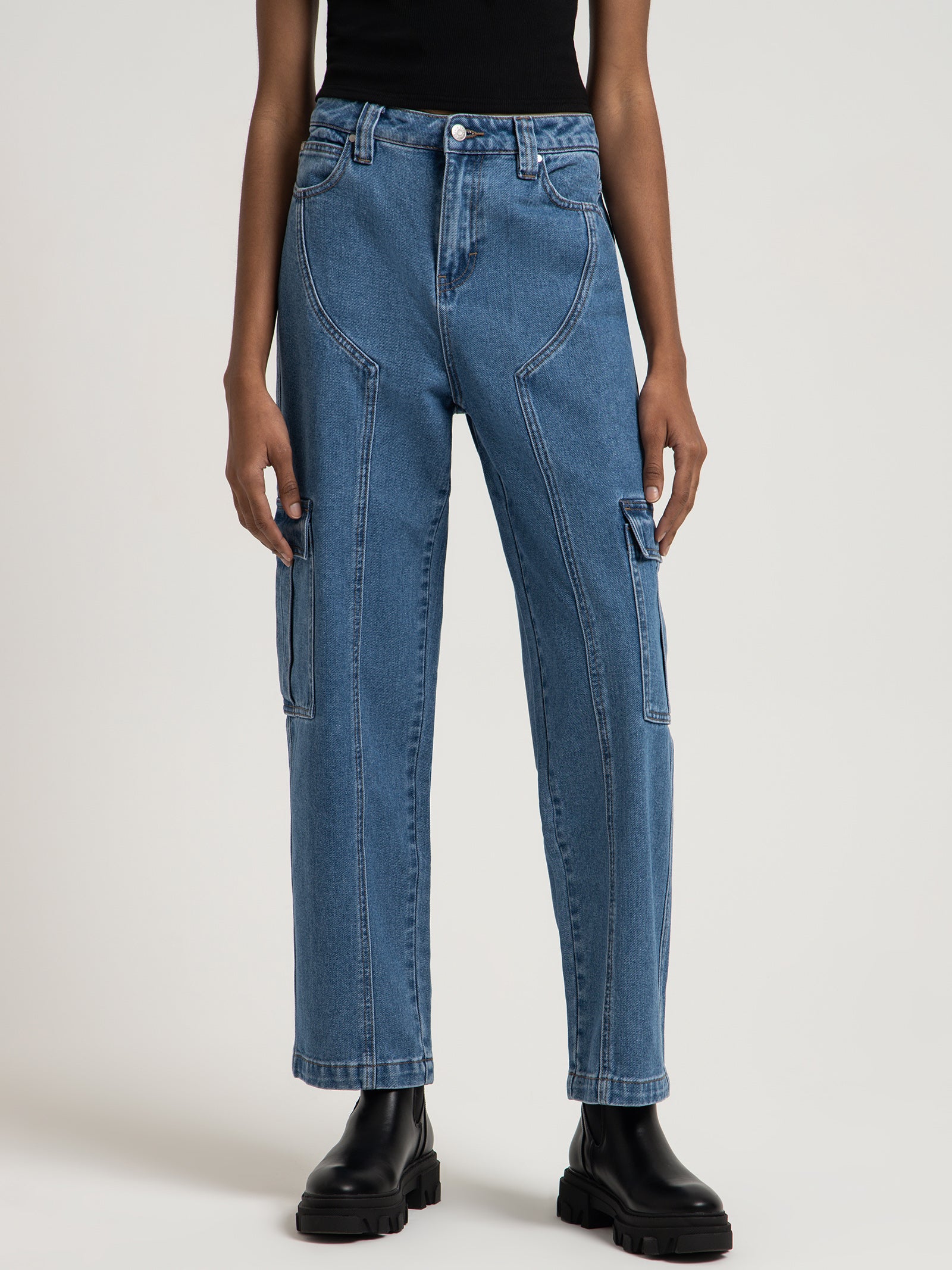 Beyond her Blair Workwear Jeans in River River | Glue Store