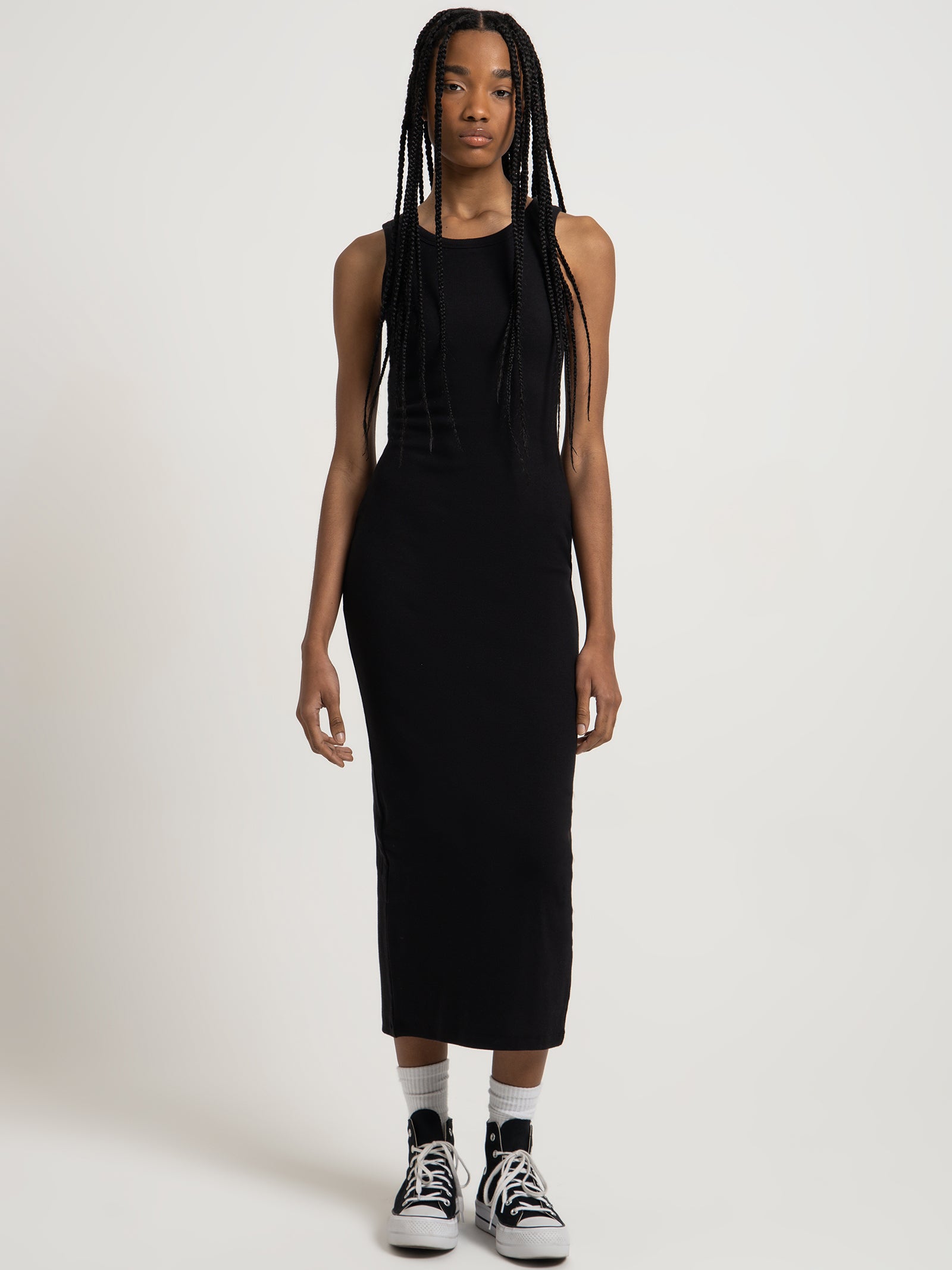 Beyond her Miranda Maxi Dress in Black Black Glue Store