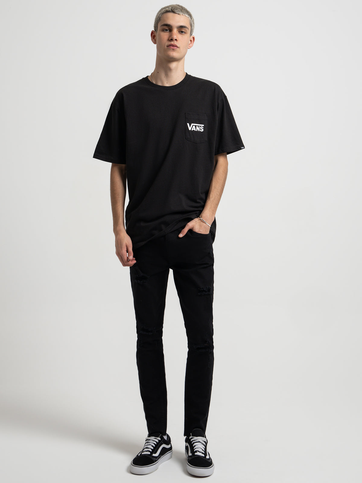 Vans OTW Classic Back T-Shirt in Black | Black/White