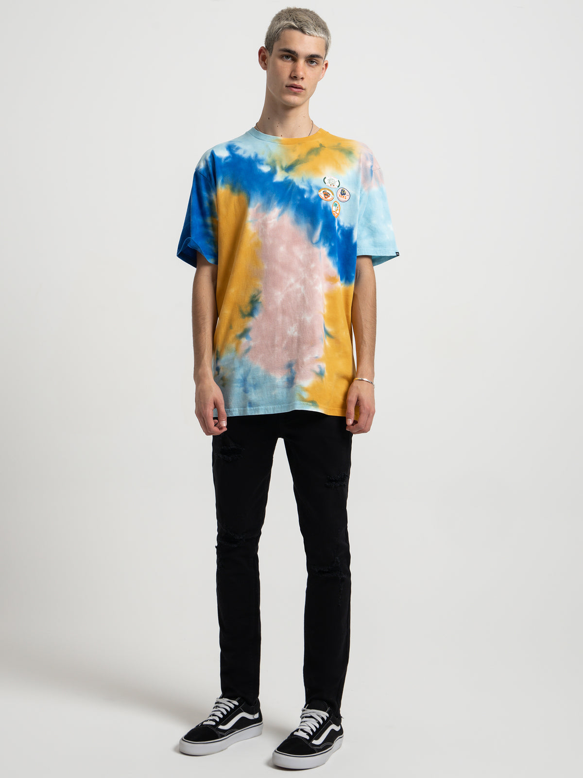 Vans Fresh Pear Tie Dye T-Shirt in Teal | Teal