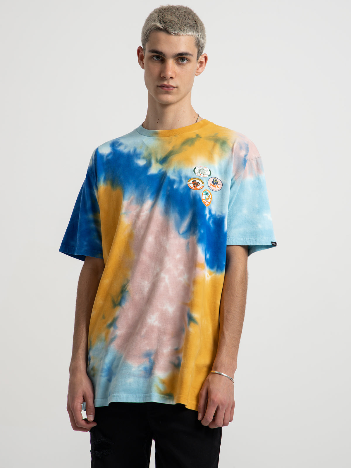 Vans Fresh Pear Tie Dye T-Shirt in Teal | Teal