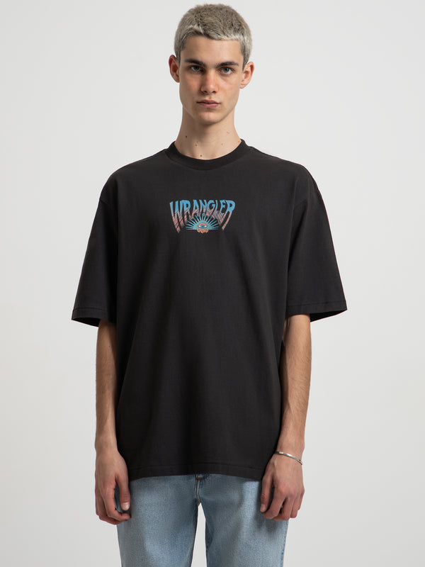 Wrangler Transcending Slacker T-Shirt in Black Black | Glue Store