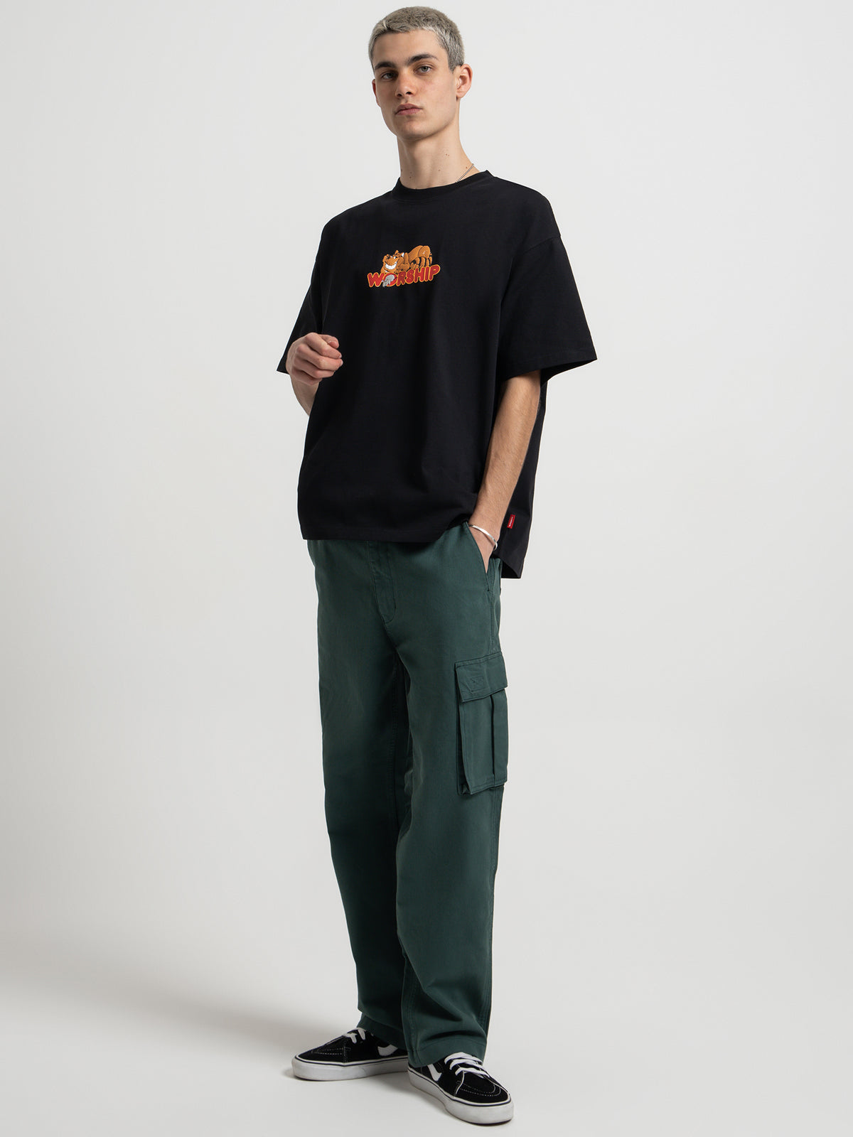 Worship Breakdown Utility Cargo Pants in Dark Teal Green | Teal