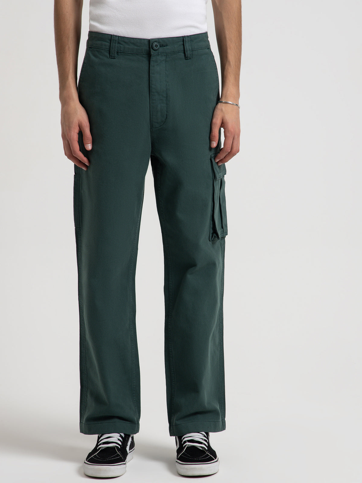 Worship Breakdown Utility Cargo Pants in Dark Teal Green | Teal