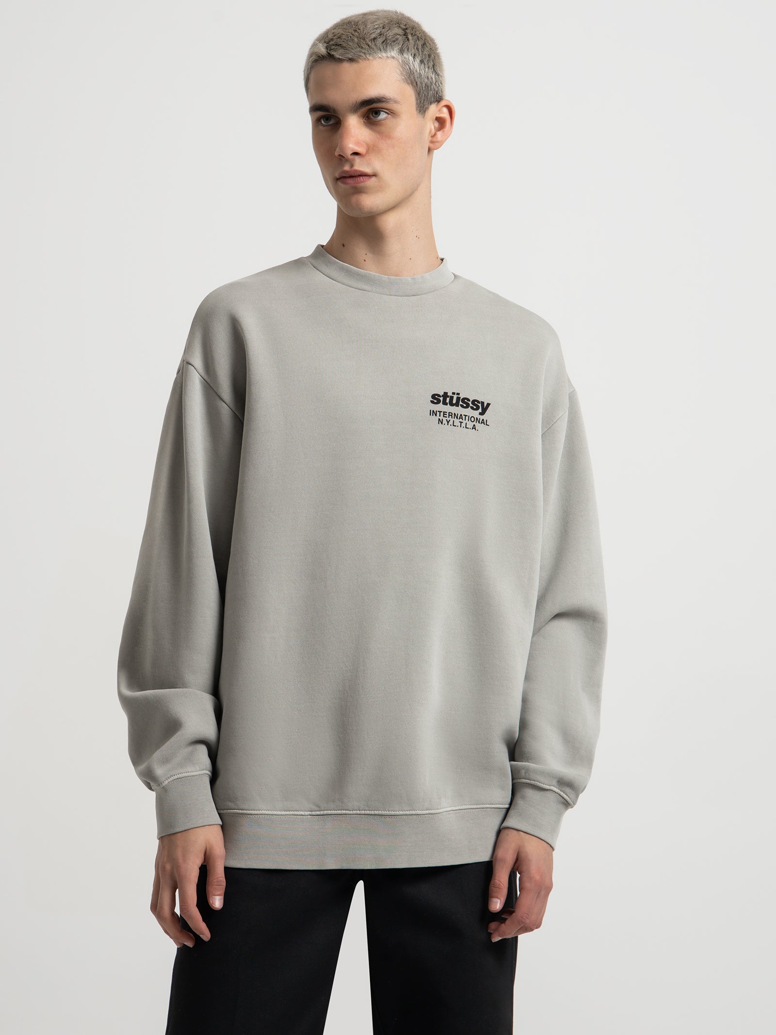 Gray on sale stussy hoodie