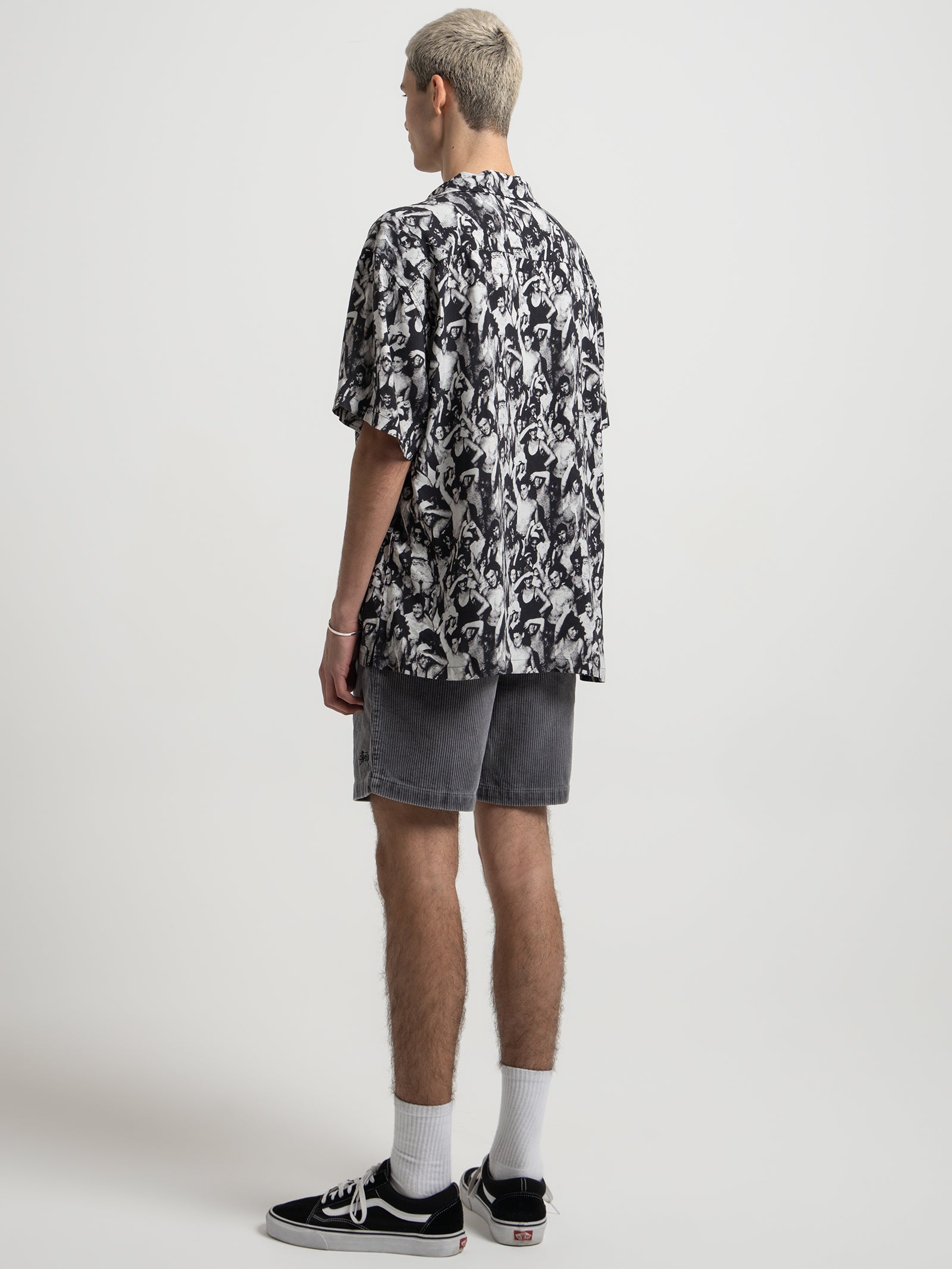 Wide Wale Cord Shorts in Charcoal