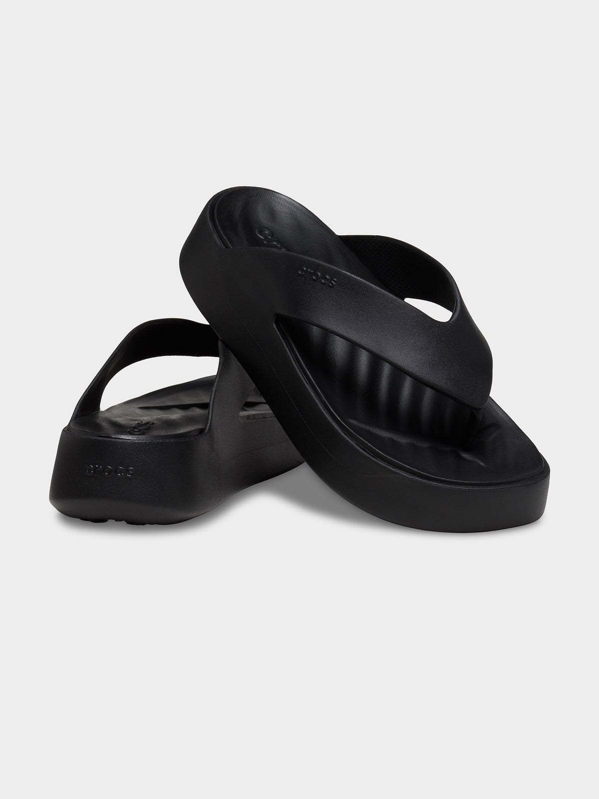 Crocs Getaway Platform Flip In Black | Black