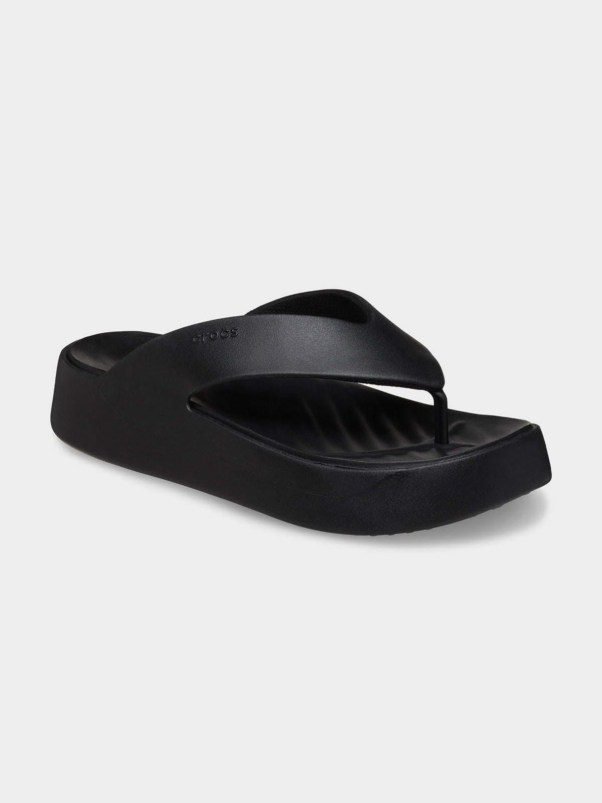 Crocs Getaway Platform Flip In Black | Black