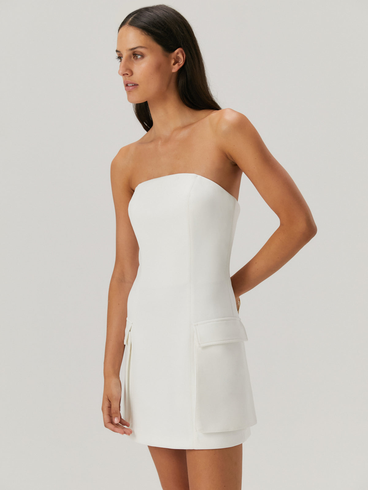 Misha Valencia Dress in Ivory | Ivory