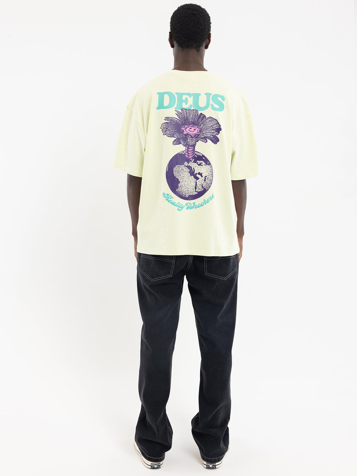 Deus Wreckoning Short Sleeve T-shirt | White Jade