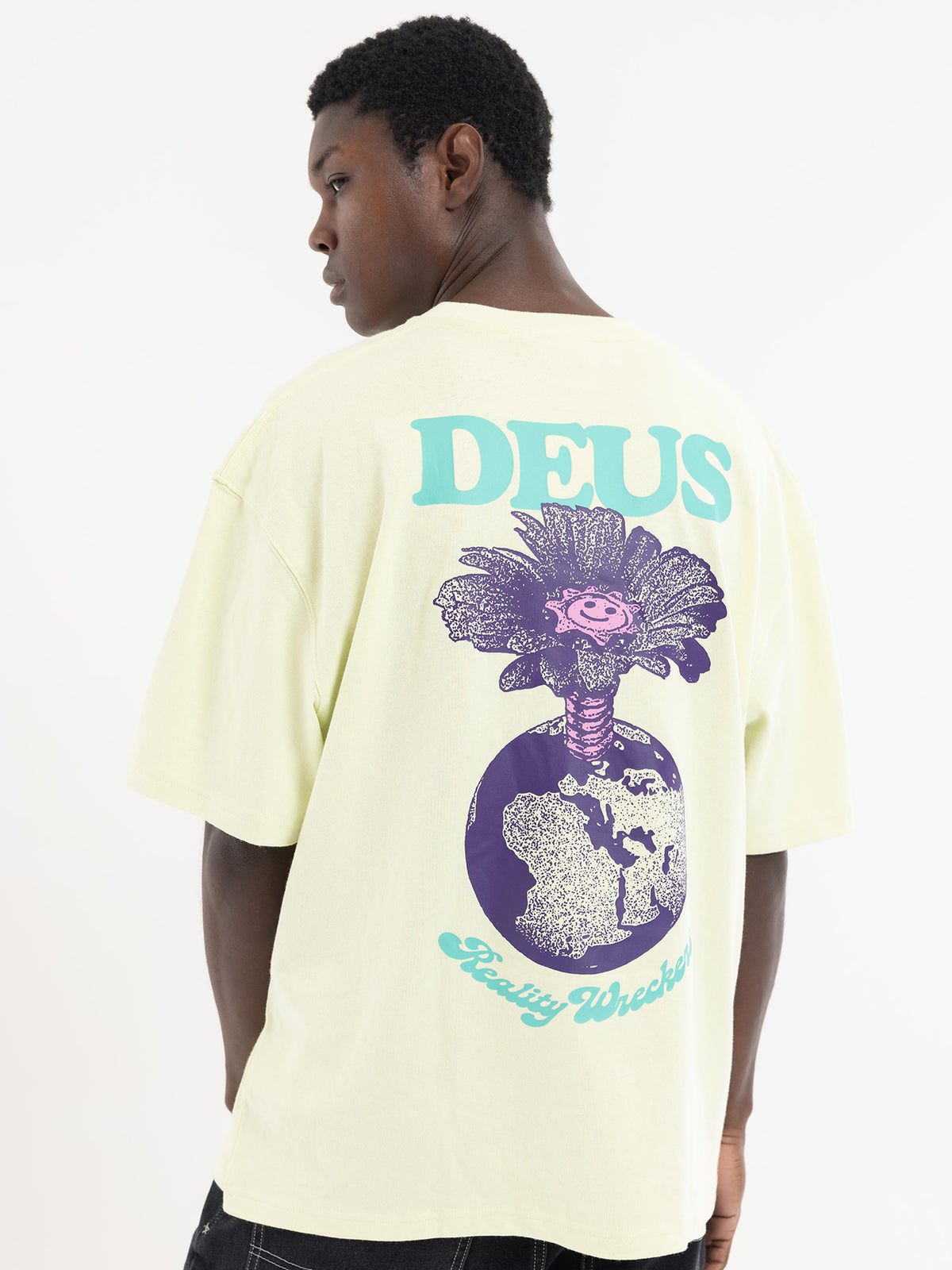 Deus Wreckoning Short Sleeve T-shirt | White Jade