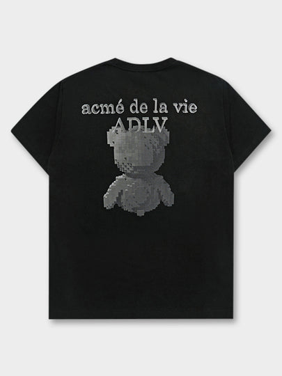 Block Bear Tee In Black