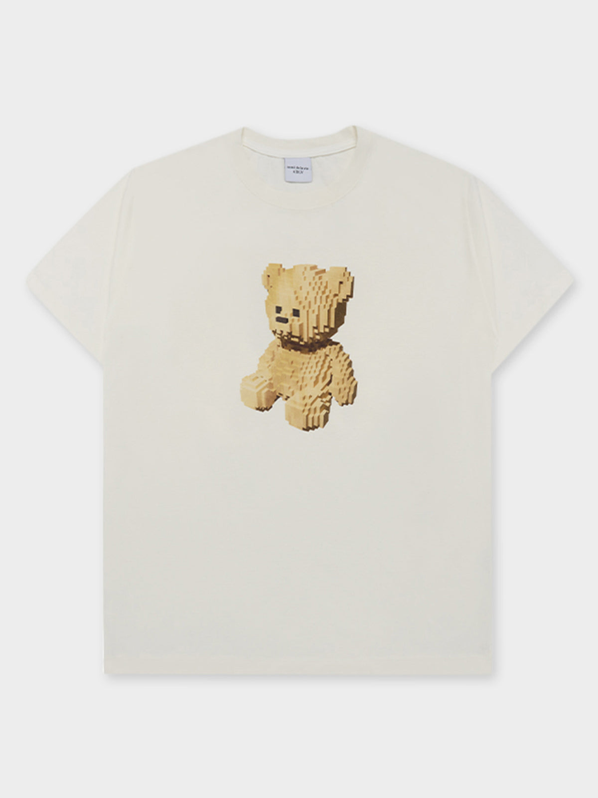 ADLV Block Bear Tee In Cream | Cream