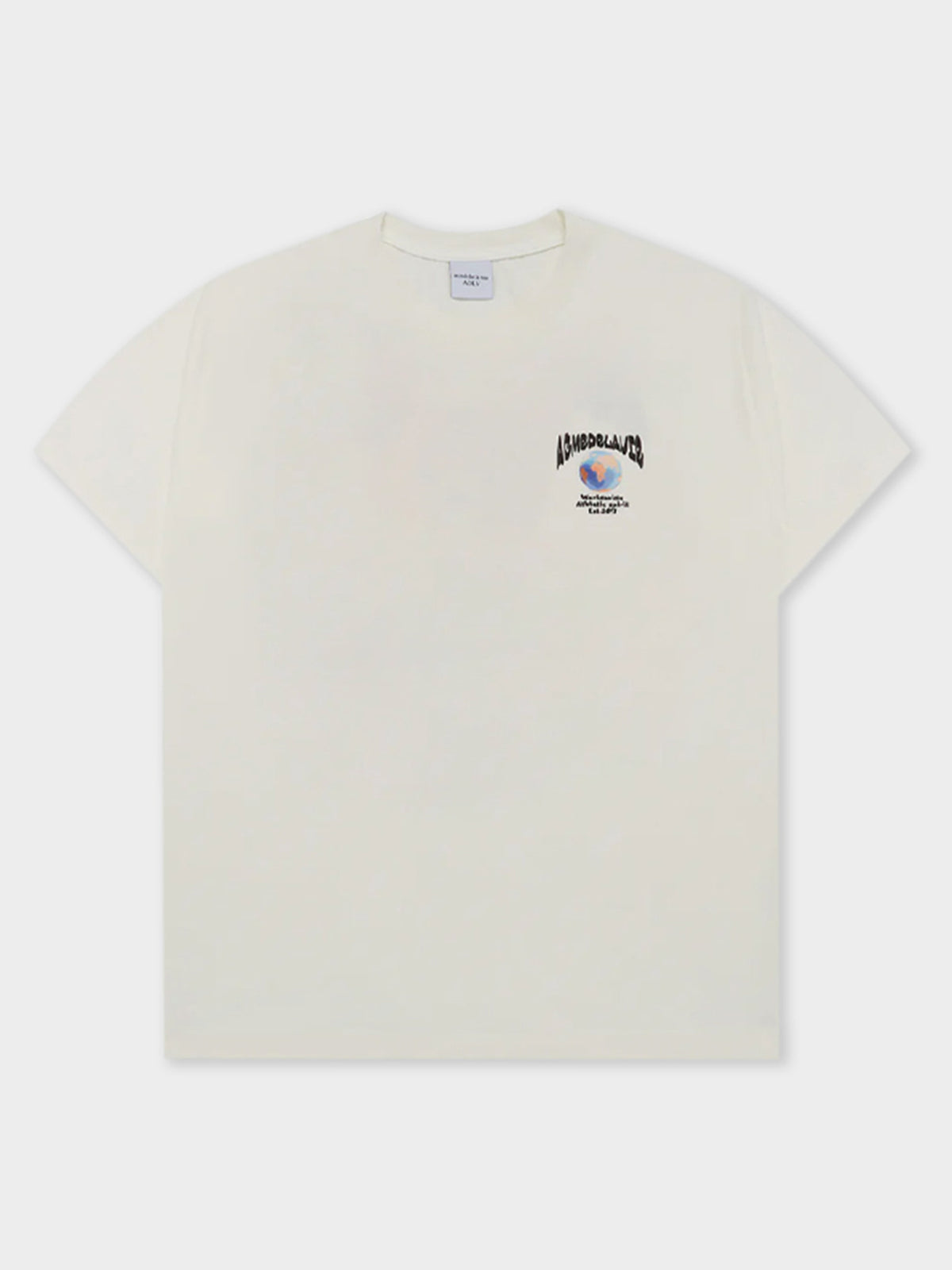 ADLV World Wide Globe Bear T-Shirt | Cream