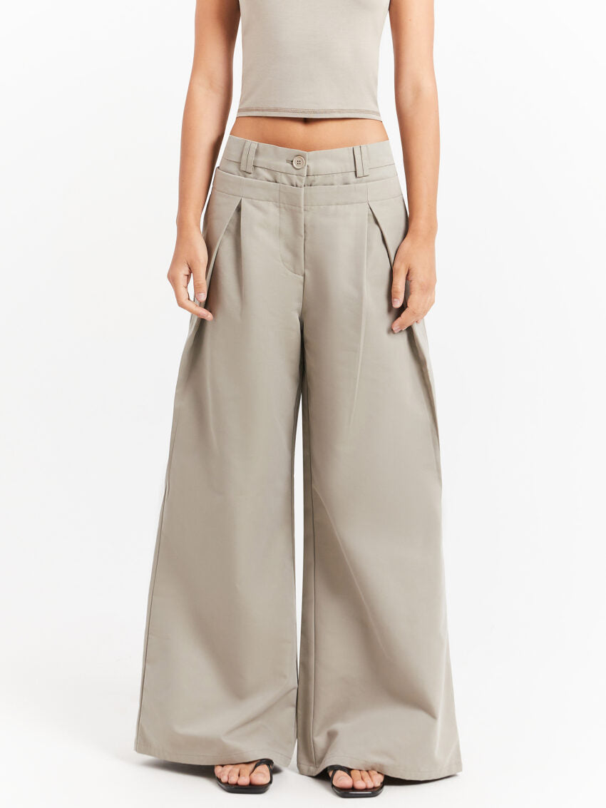 Cora Wide Leg Pants in Houndstooth - Glue Store