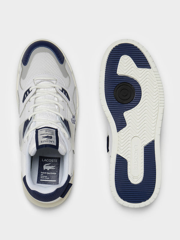 Mens LT Court 125 Sneakers in White & Navy - Glue Store