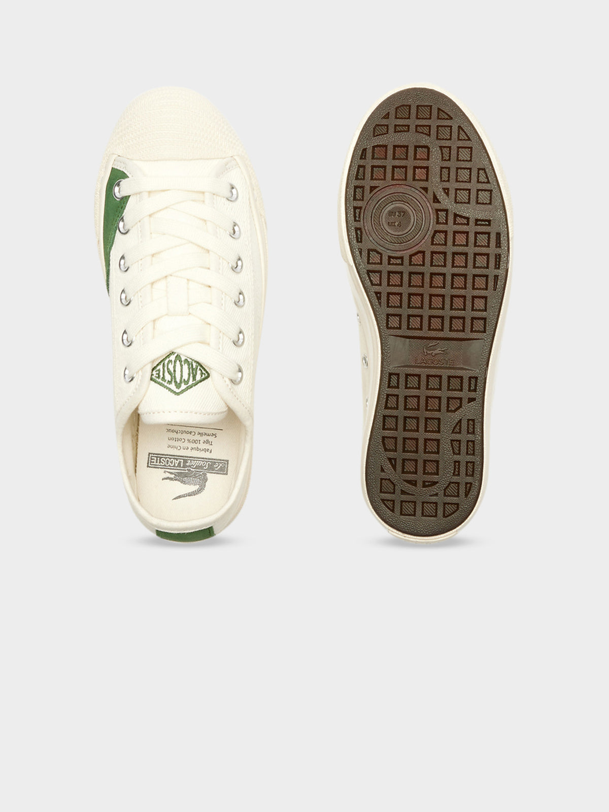 Lacoste Women's - Backcourt 2.0 Sneakers | Off White/Off White