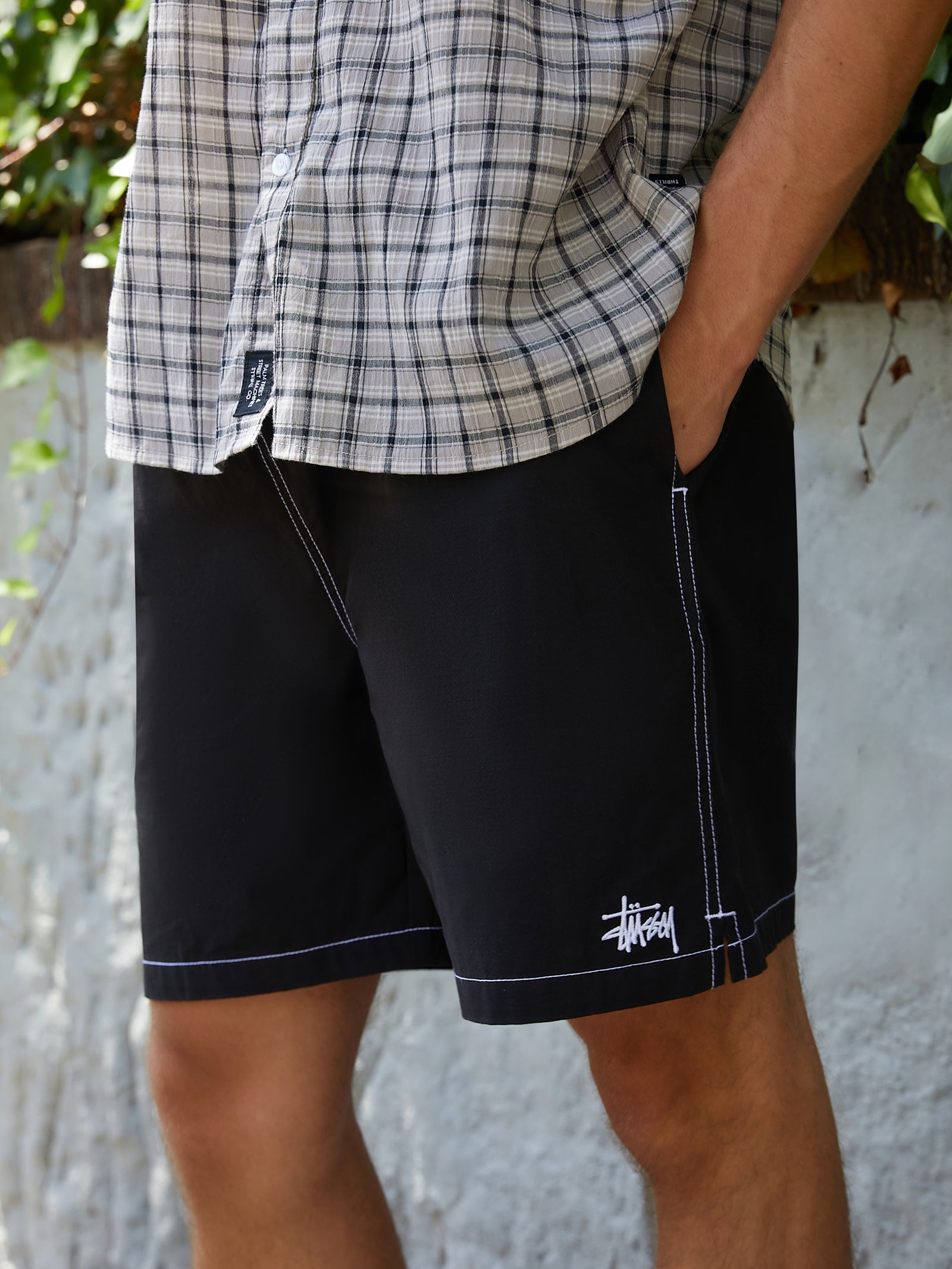 Ripstop Mountain Shorts in Black