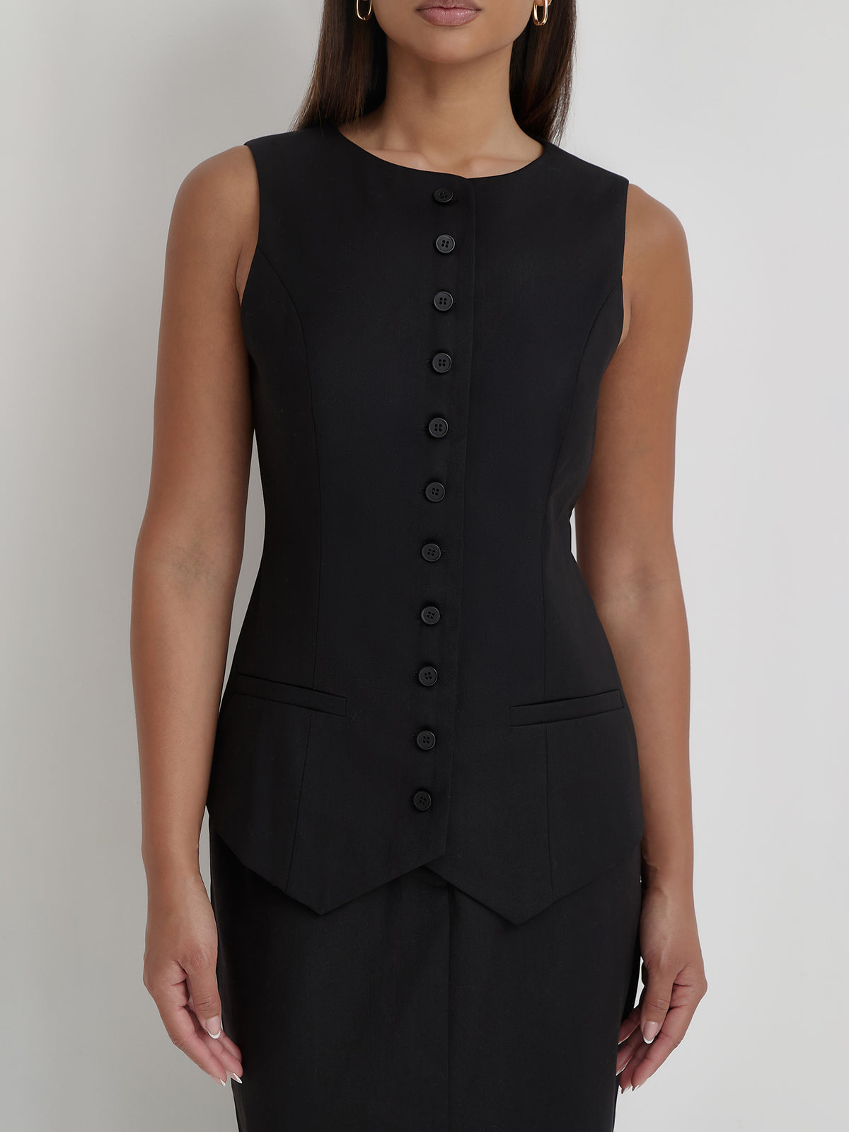 4th & Reckless Briella Waistcoat | Black