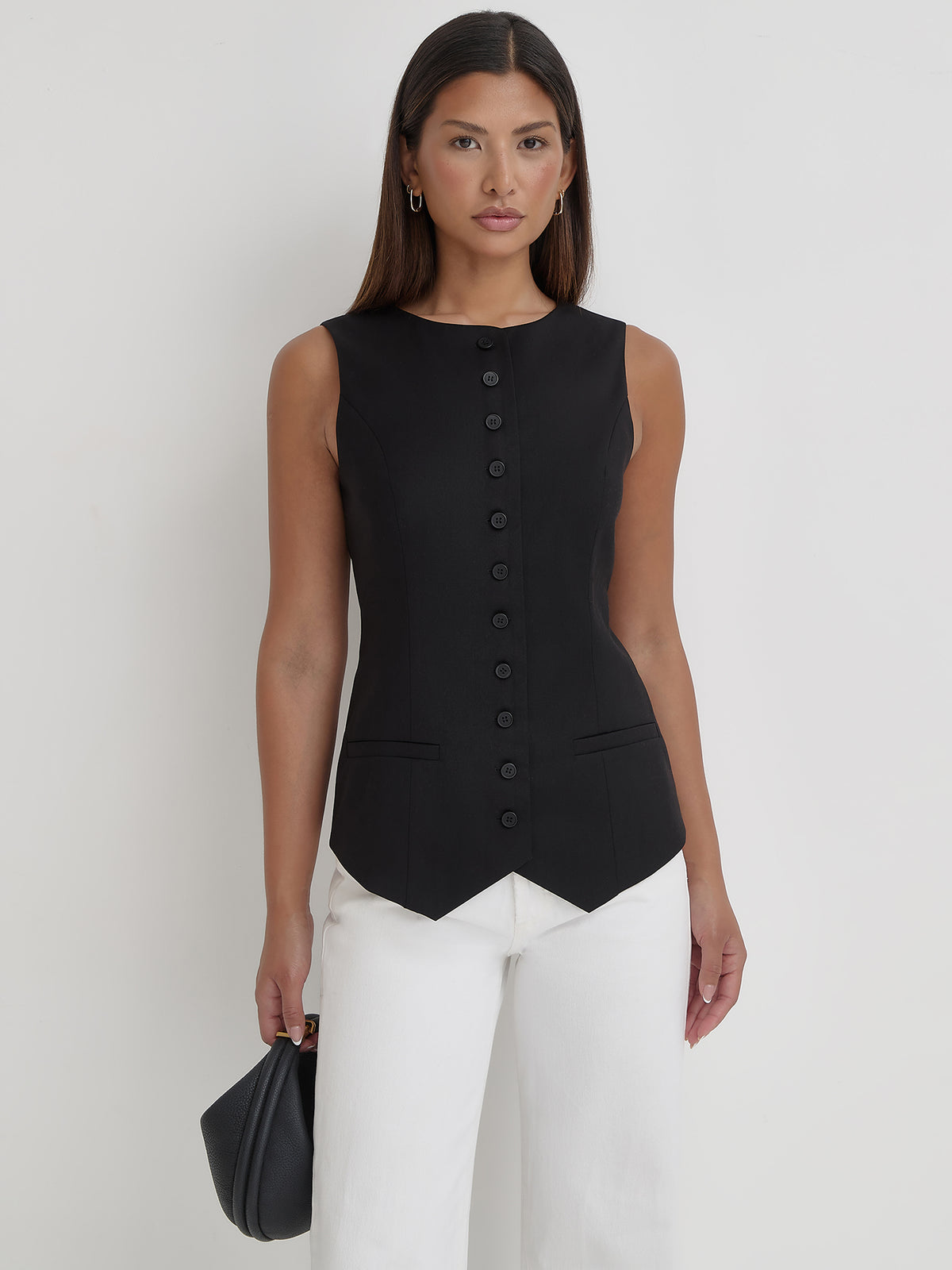 4th & Reckless Briella Waistcoat | Black