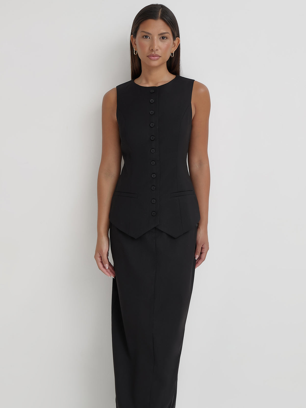 4th & Reckless Briella Waistcoat | Black