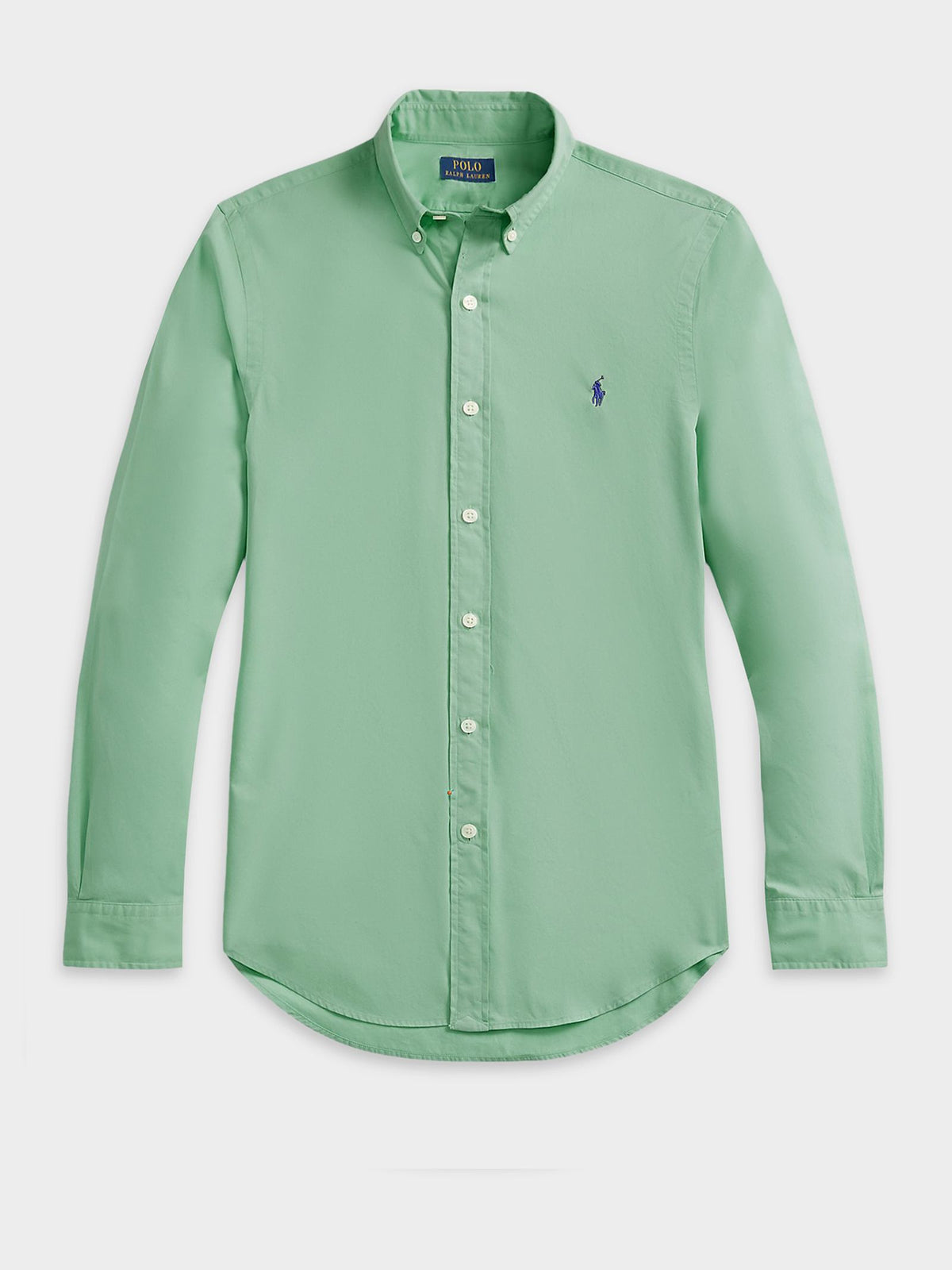 Polo Ralph Lauren Custom Slim Oxford Shirt in Faded Mint | Faded Mint