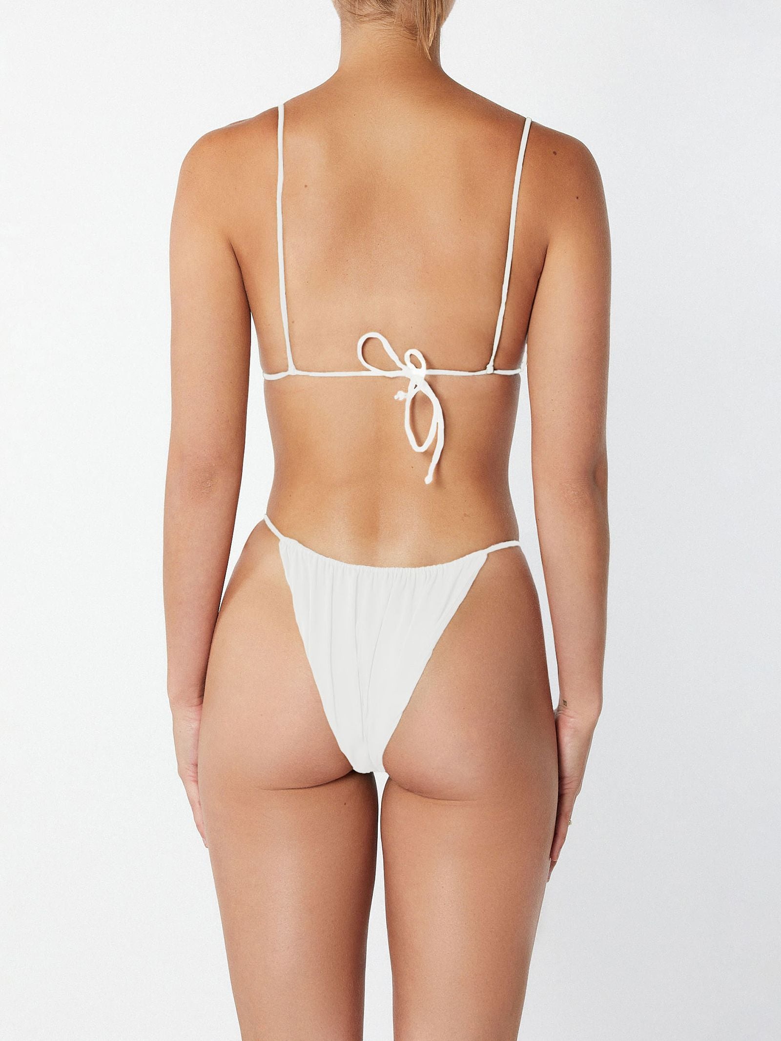 Crinkle Knit Bikini - One-Piece Scoop Swimsuit - High-Cut Swim - Lulus