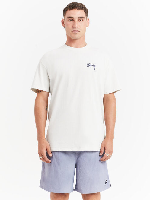 Angels Heavyweight Short sleeve T-Shirt in Pigment Washed White - Glue ...