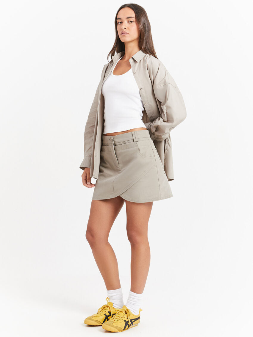 Beyond Her Brody Mini Skirt | Biscuit