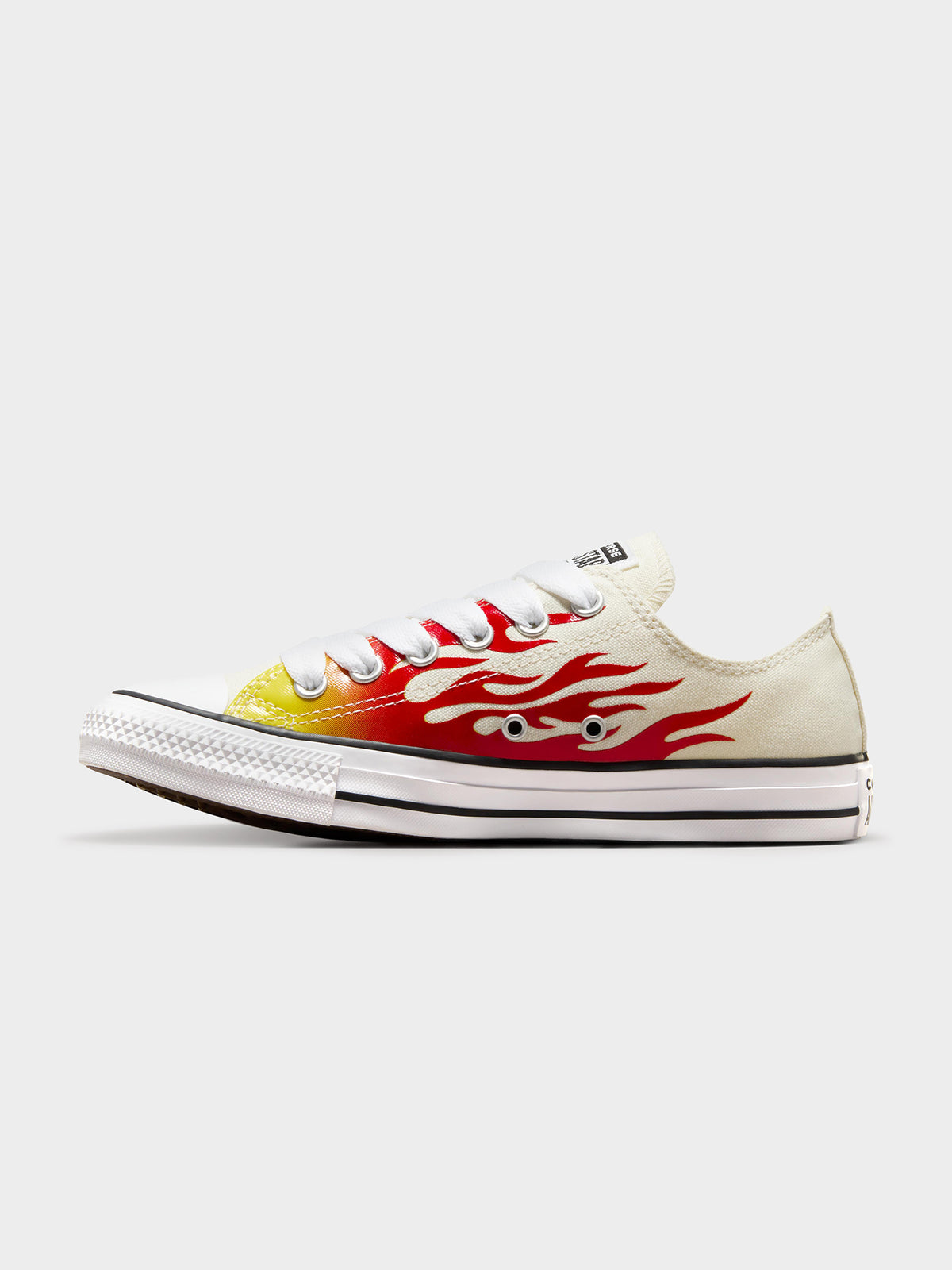 Converse Unisex CTAS Flames Ox | Egret/Enamel Red/Fresh Yellow