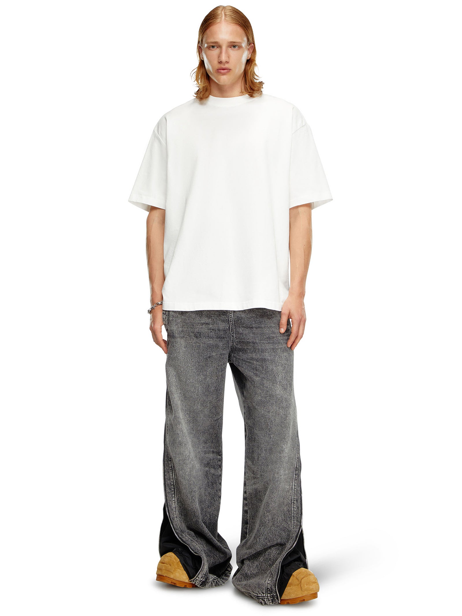 T-Boggy-Megoval-D T-Shirt In Off White