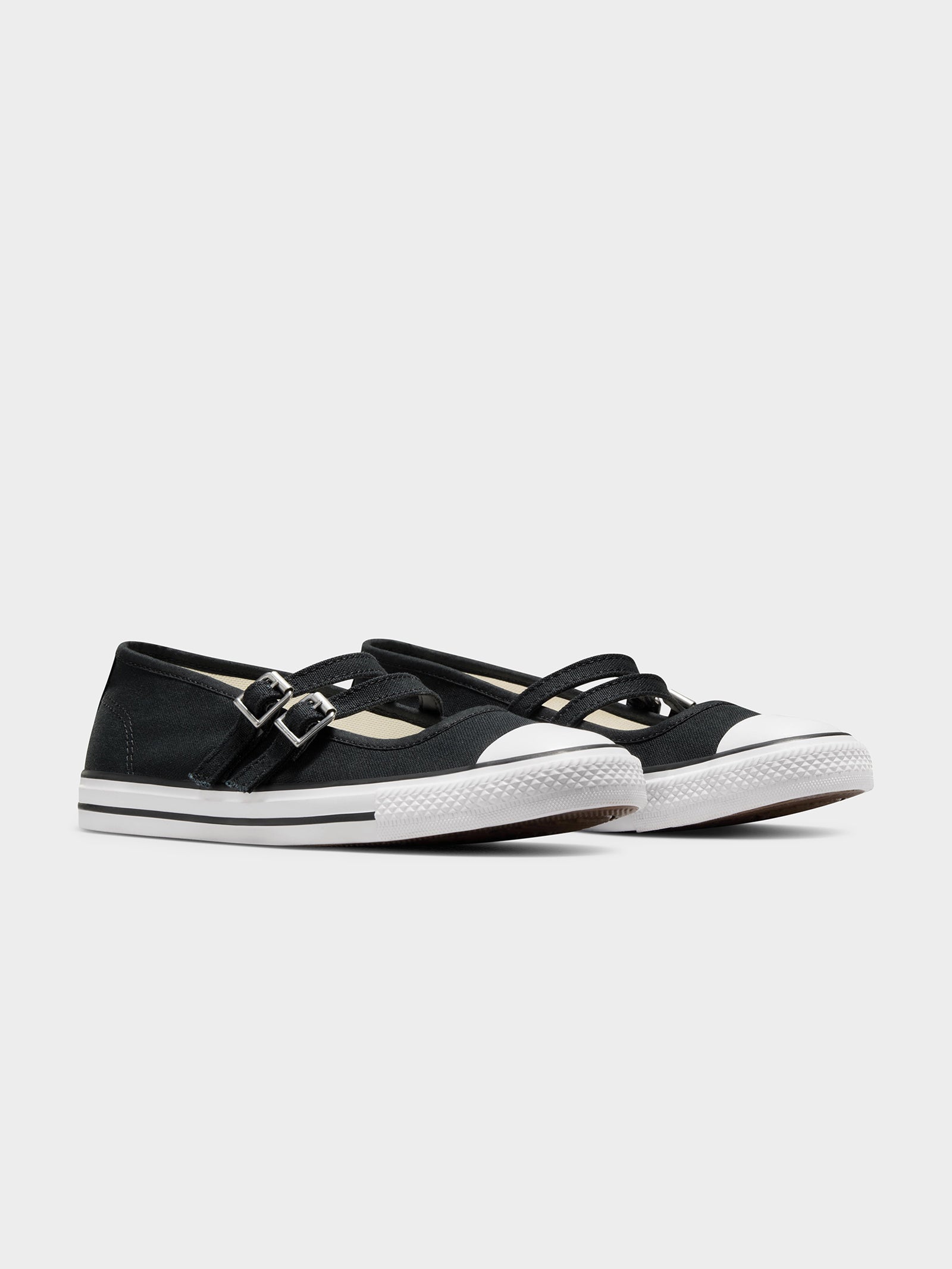 Womens CTAS Dainty Mary Jane In Black & Egret