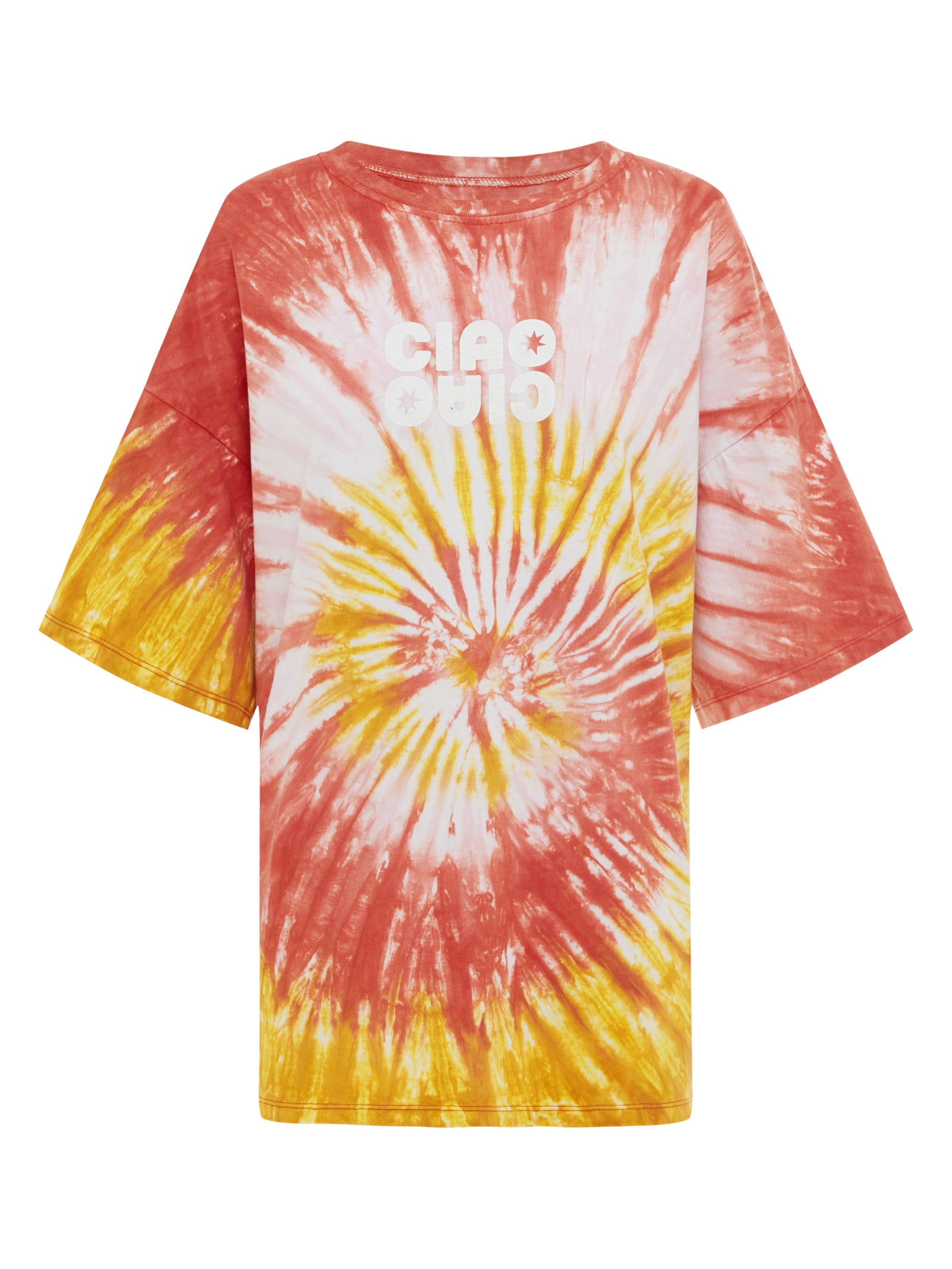 CCV Tie Dye T Shirt in Red Yellow Glue Store