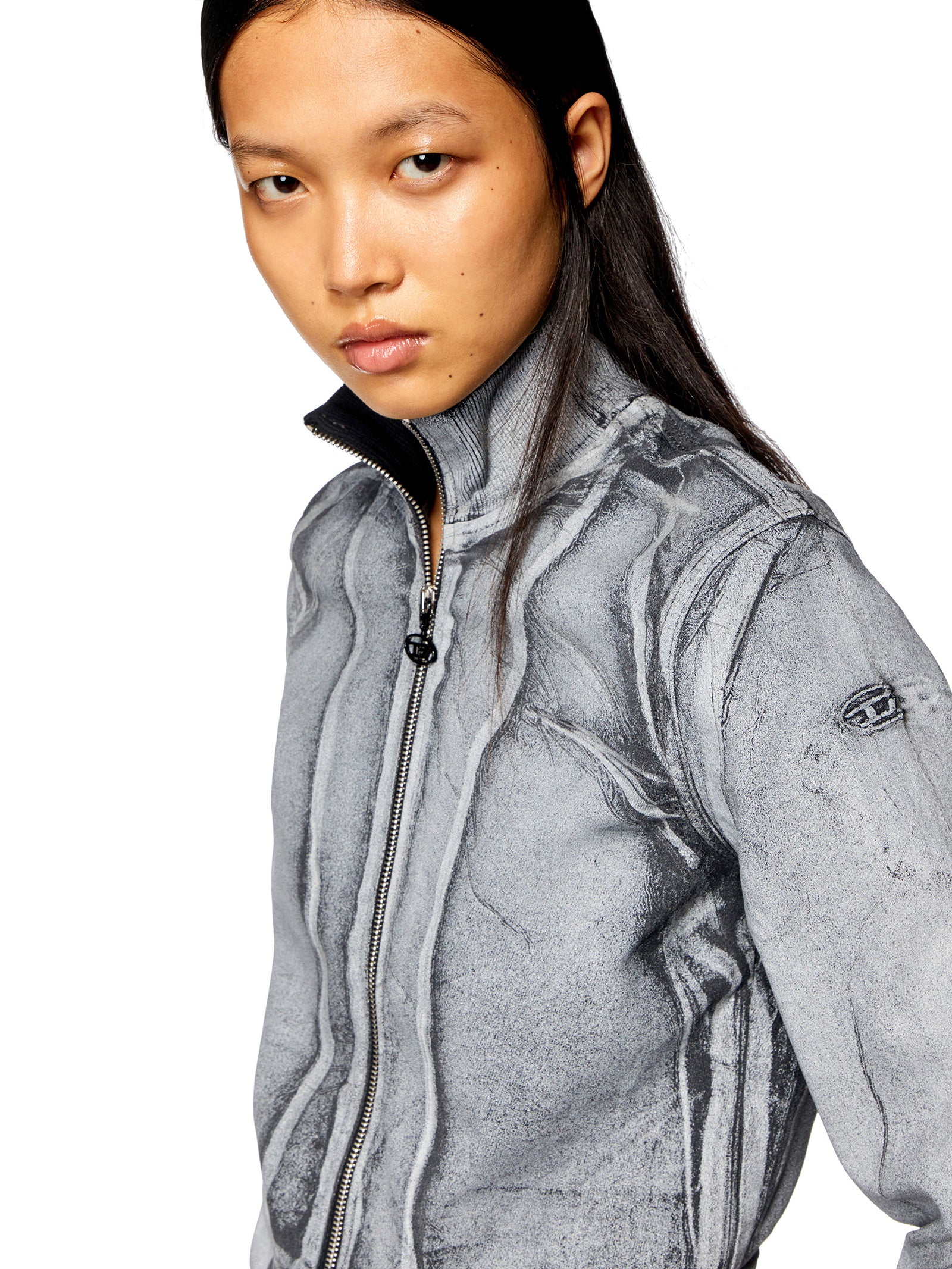 D-Emy Track Sweat-Shirt In Denim