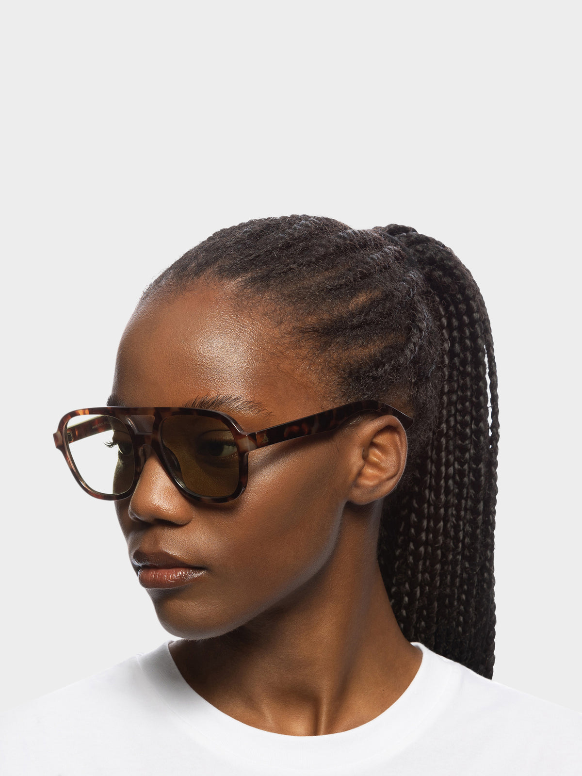 Aire Eyewear Whirlpool Sunglasses in Dark Tort Khaki Tint | Dark Tort Khaki Tint