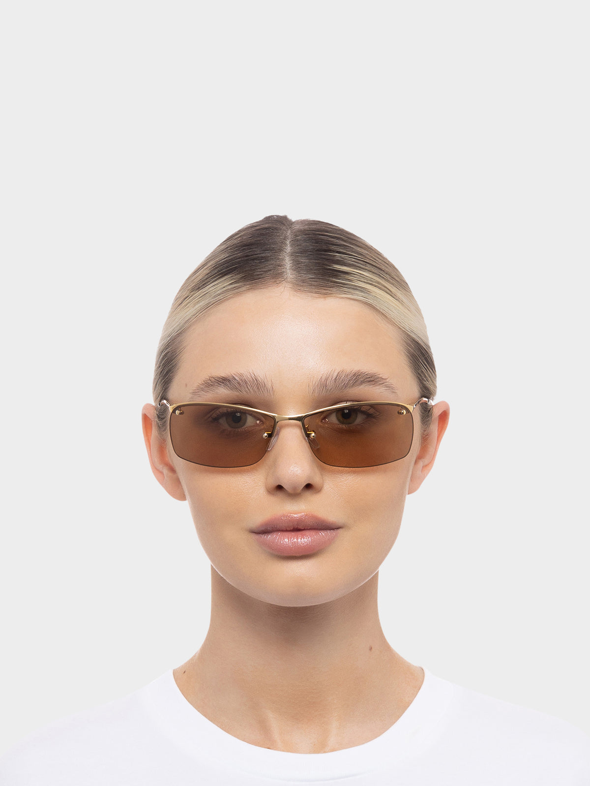 Aire Eyewear Vega Sunglasses in Bright Gold Tan Tint | Bright Gold Tan Tint