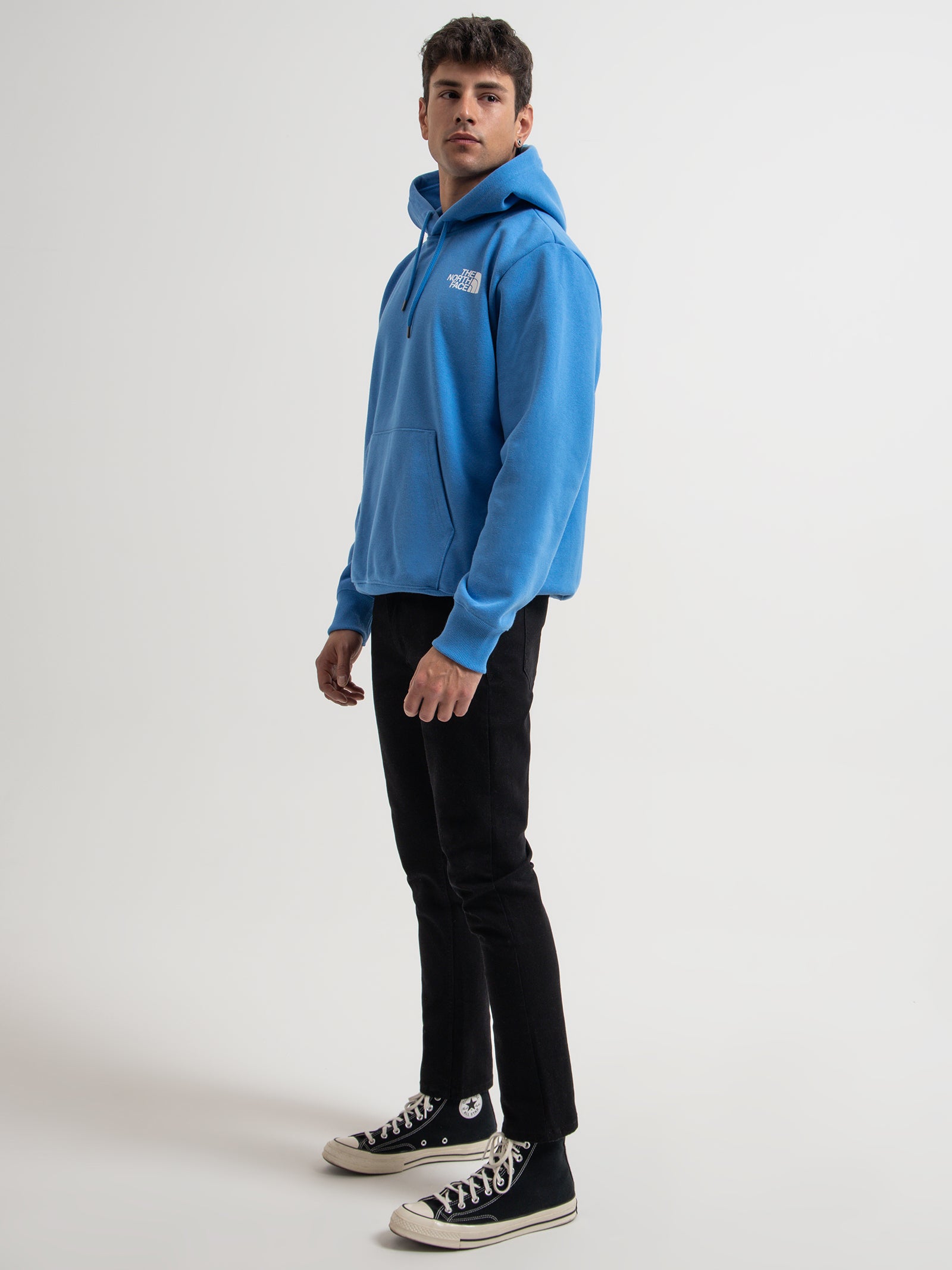 Heavyweight Box Pull Over Hoodie in Supersonic Blue