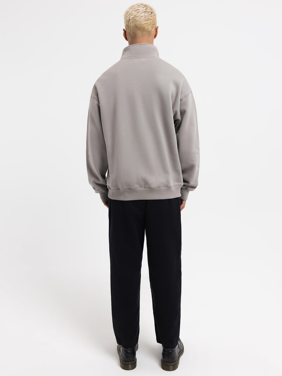 Article One Finley Zip Sweater | Silver